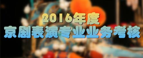 操逼视频免费网址国家京剧院2016年度京剧表演专业业务考...